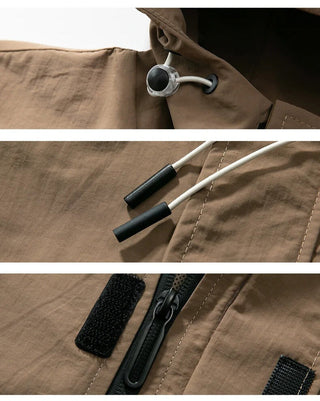 Outdoor-Jacke für Herren | Mit Kapuze und Reißverschluss