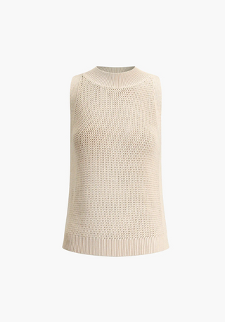 Damen Ärmelloses Strick Top | Luftig & Minimalistisch