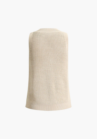 Damen Ärmelloses Strick Top | Luftig & Minimalistisch