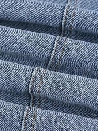 Damen Slim Fit Jeans mit Ausgestellt am Saum | Hohe Taille