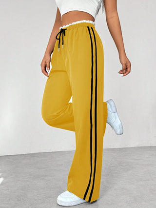 Damen Jogginghose mit Hoher Taille | Weite Beine