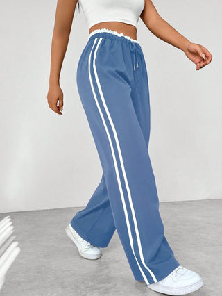 Damen Jogginghose mit Hoher Taille | Weite Beine