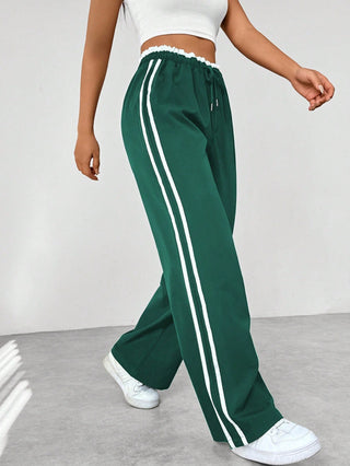 Damen Jogginghose mit Hoher Taille | Weite Beine