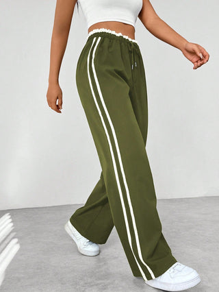 Damen Jogginghose mit Hoher Taille | Weite Beine