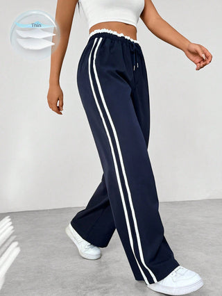 Damen Jogginghose mit Hoher Taille | Weite Beine