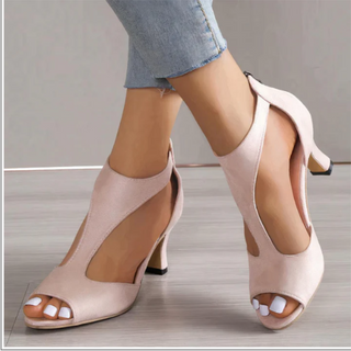 Damen Elegante Orthopädische Sandalen | Offene Zehen & Absatz