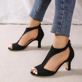 Damen Elegante Orthopädische Sandalen | Offene Zehen & Absatz