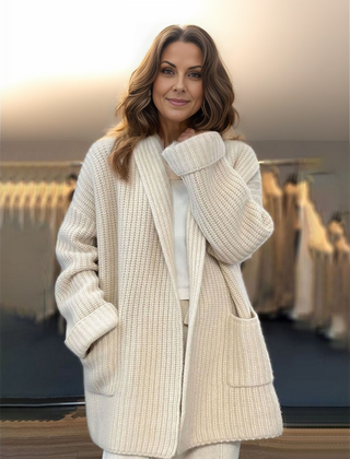Damen Winter Cardigan | Offen und Oversized