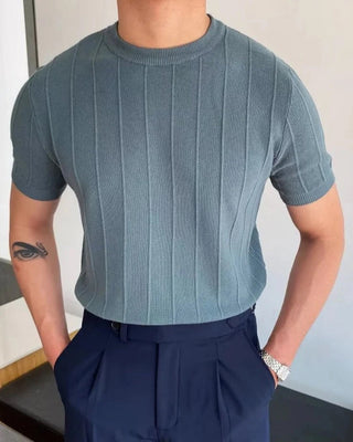 Herren Moderner Strickpullover | Kurzarm