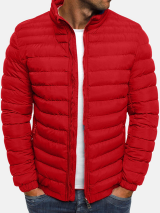 Herren Puffer Zip-Up Jacke | Lässig