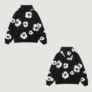 Übergroßes Kapuzenset für Damen | Graffiti-Print