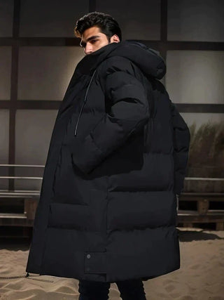 Herren Winter Steppjacke | Mit Kapuze