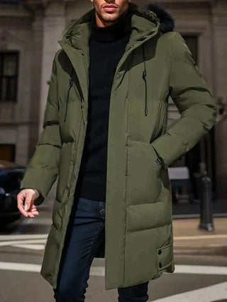 Herren Winter Steppjacke | Mit Kapuze