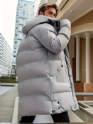 Herren Winter Steppjacke | Mit Kapuze