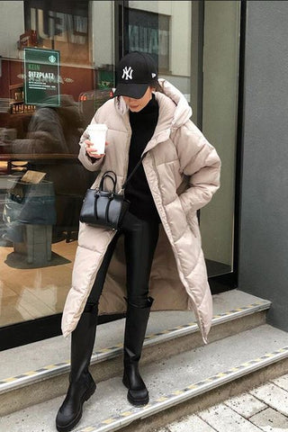 Damen Winter Pufferjacke | Lang
