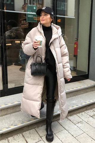 Damen Winter Pufferjacke | Lang