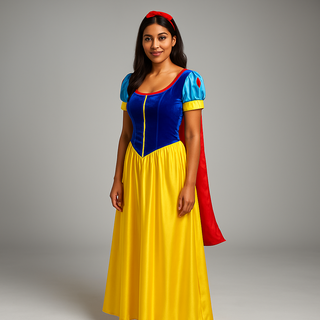 Damen Prinzessinnen Kostüm | Halloween Maxi Kleid