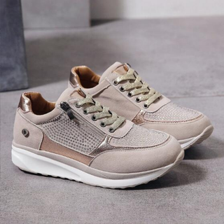 Damen Orthopädische Zipper-Sneaker | Atmungsaktiv & Leicht