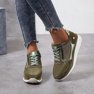 Damen Orthopädische Zipper-Sneaker | Atmungsaktiv & Leicht