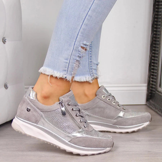Damen Orthopädische Zipper-Sneaker | Atmungsaktiv & Leicht