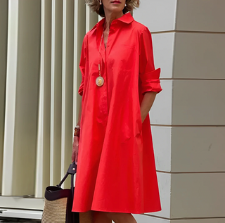 Übergroß-Hemdkleid für Damen | Langarm