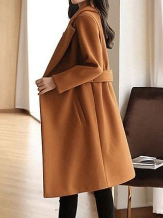 Damen Winter Trenchcoat | Gürteldesign