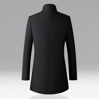 Herren Einreihiger Trenchcoat | Lang