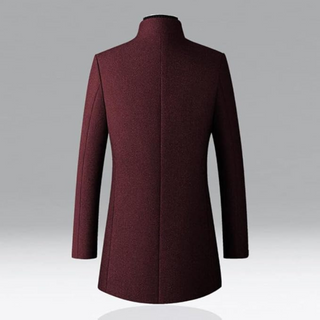 Herren Einreihiger Trenchcoat | Lang