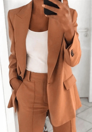 Damen Eleganter Hosenanzug | Zweiteiler