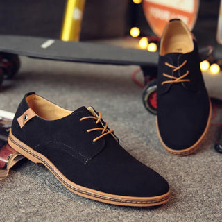 Herren Schnür-Oxford-Schuhe | Niedriger Absatz