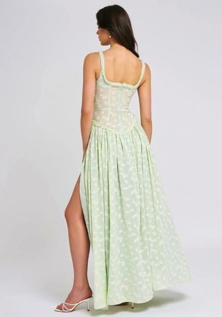 Damen Kleid mit Schlitz | Maxi