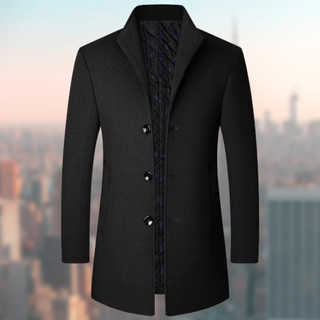 Herren Einreihiger Trenchcoat | Lang