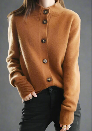 Damen Strick Cardigan mit Knopfleiste | Kurz & Elegant