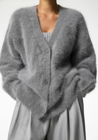Damen Weicher Oversize Strickcardigan | Kuschelig