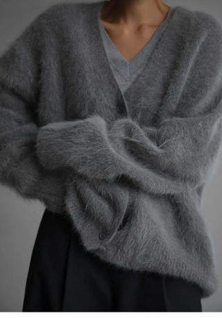 Damen Weicher Oversize Strickcardigan | Kuschelig