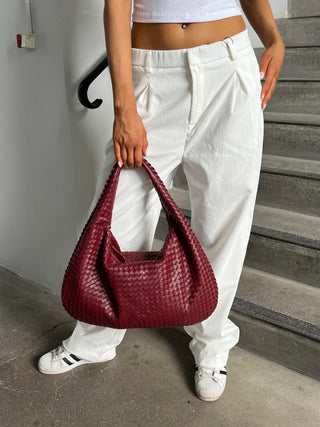 Damen Tote Schultertasche | Geflochten
