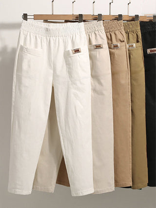 Damen Enganliegende Hose für den Alltag | Hohe Taille