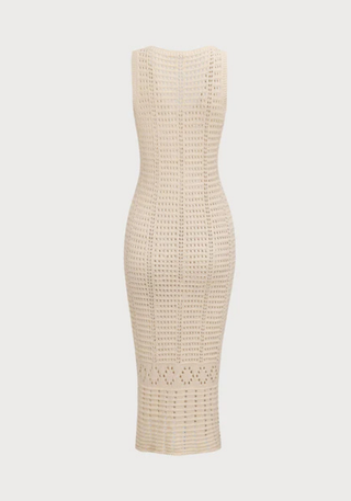 Häkel Strandkleid mit V-Ausschnitt | Luftig & Figurbetont