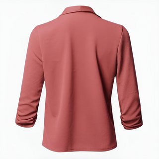 Damen Cropped Offene Front Blazer | Lange Ärmel