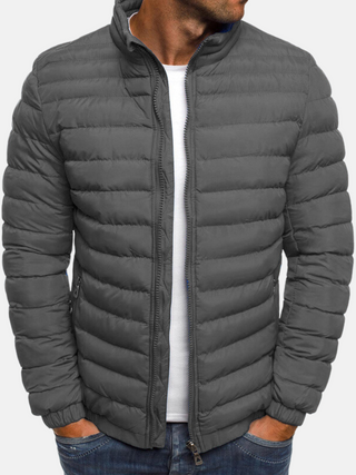 Herren Puffer Zip-Up Jacke | Lässig