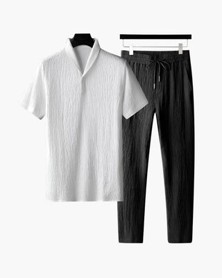 Set Herren Sommer Polo & Leichte Hose | Elegant Bequem