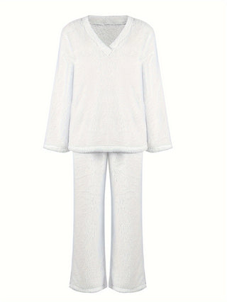 Damen Loungewear Pyjama Set | Langarm Zweiteiler