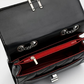 Damen Stepp Schultertasche | Kettenriemen Umhängetasche