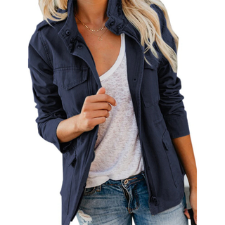 Damen Reißverschluss Kapuzenjacke | Lässig