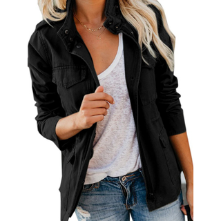 Damen Reißverschluss Kapuzenjacke | Lässig
