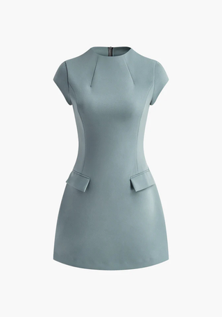 Damen Elegantes A-Linien Kleid | Mini