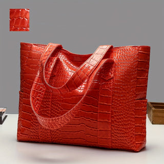 Damen Große Schultertasche | Prägung Tote
