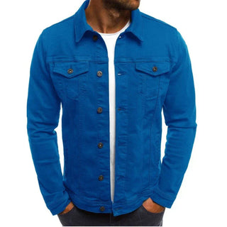 Herren Jeansjacke mit Knöpfen | Lange Ärmel