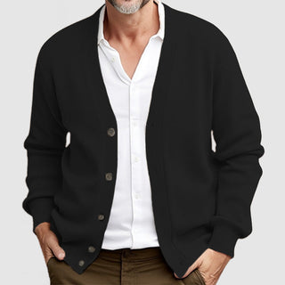 Herren Klassischer Strickpullover | Mit Knöpfen