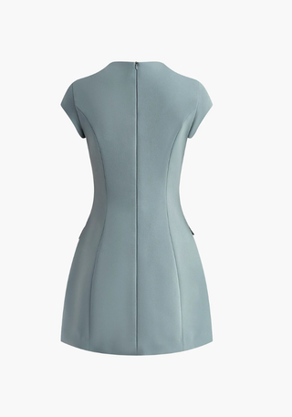 Damen Elegantes A-Linien Kleid | Mini